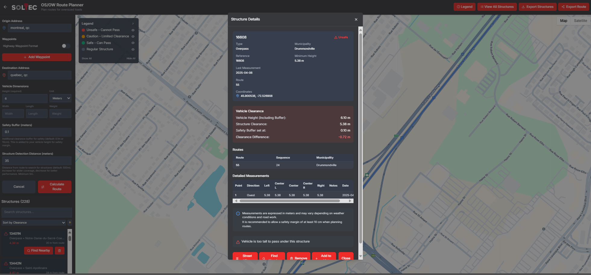 OversizeHUB Route Planning - Advanced route planning with OS/OW specialized routing and dynamic optimization
